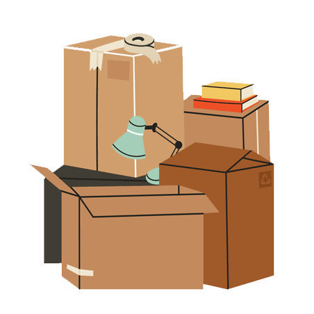 Drawing of Moving Boxes